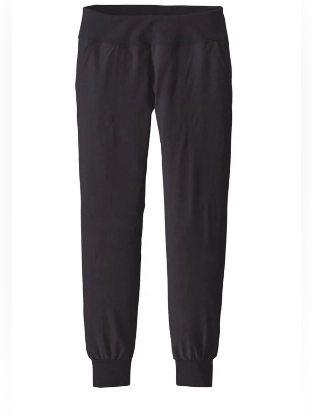 Patagonia Black Worn Wear W's Happy Hike Studio Pants size medium